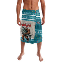 Bigfoot Fishing Christmas Lavalava Funny Style - Wonder Print Shop