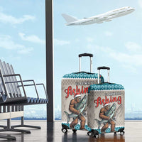 Bigfoot Fishing Christmas Luggage Cover Funny Style - Wonder Print Shop