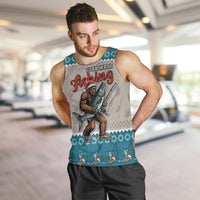 Bigfoot Fishing Christmas Men Tank Top Funny Style - Wonder Print Shop