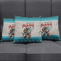 Bigfoot Fishing Christmas Pillow Cover Funny Style - Wonder Print Shop