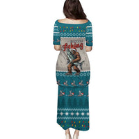 Bigfoot Fishing Christmas Puletasi Funny Style - Wonder Print Shop