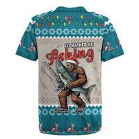 Bigfoot Fishing Christmas Rugby Jersey Funny Style - Wonder Print Shop