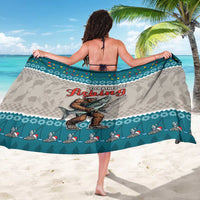 Bigfoot Fishing Christmas Sarong Funny Style - Wonder Print Shop