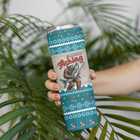 Bigfoot Fishing Christmas Skinny Tumbler Funny Style - Wonder Print Shop