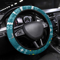 Bigfoot Fishing Christmas Steering Wheel Cover Funny Style - Wonder Print Shop