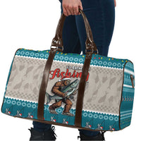 Bigfoot Fishing Christmas Travel Bag Funny Style - Wonder Print Shop