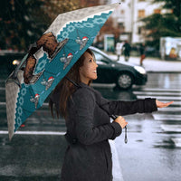 Bigfoot Fishing Christmas Umbrella Funny Style - Wonder Print Shop