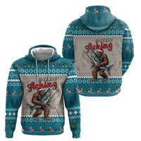 Bigfoot Fishing Christmas Zip Hoodie Funny Style - Wonder Print Shop