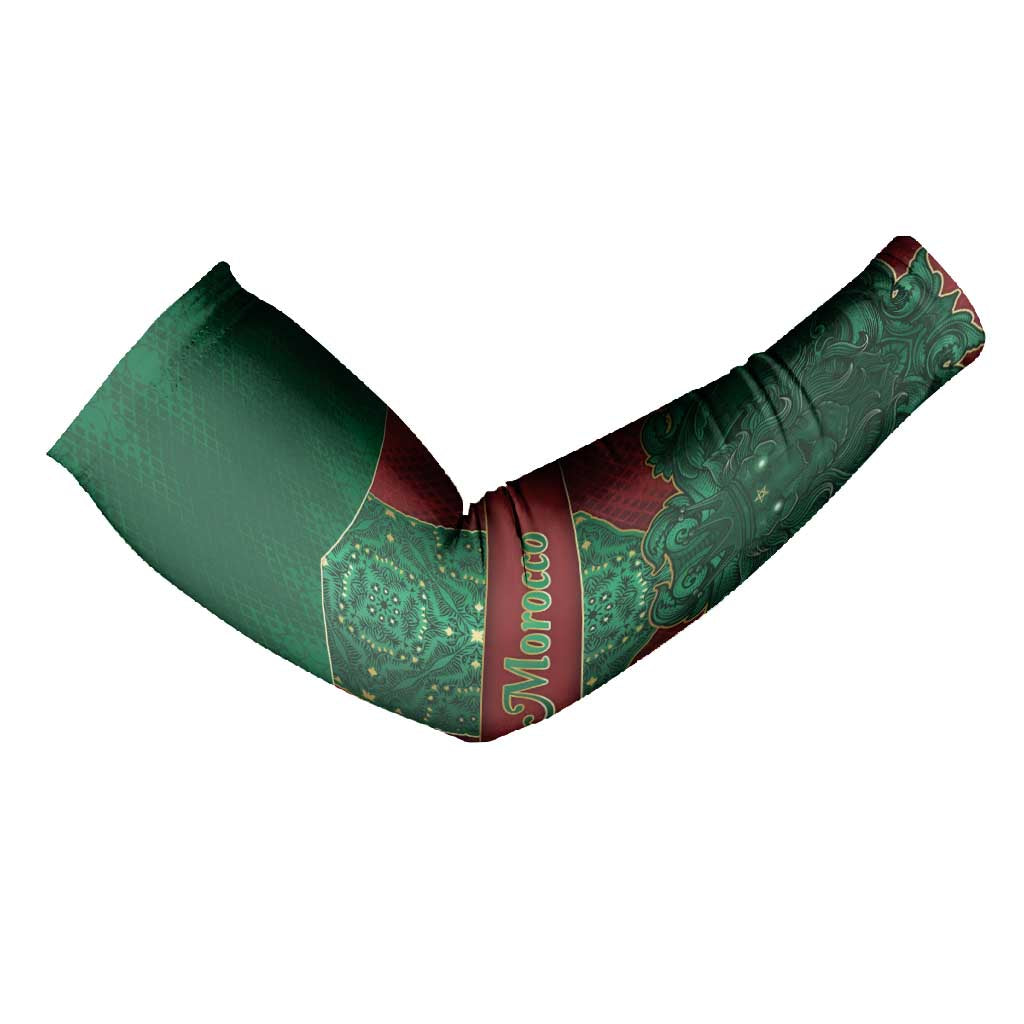 Personalized Morocco Arm Sleeves Royal Lion Islam Patterns - Wonder Print Shop
