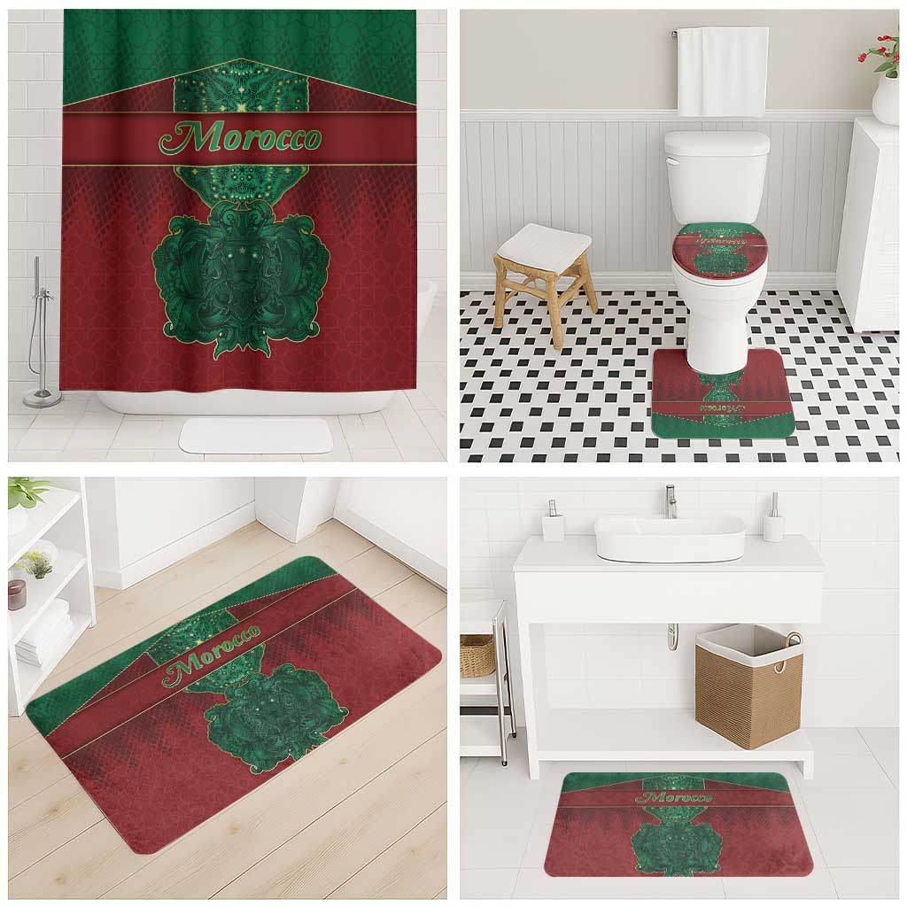 Morocco Bathroom Set Royal Lion Islam Patterns - Wonder Print Shop