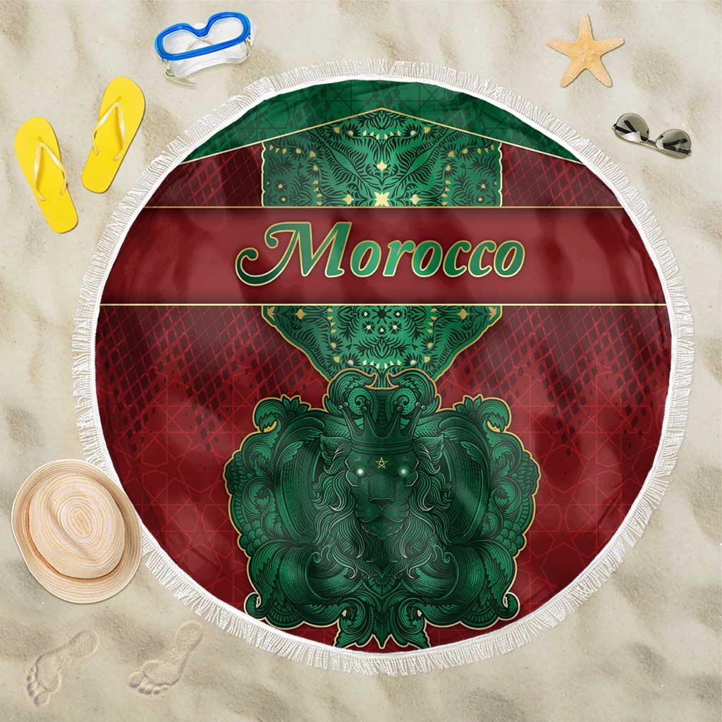 Morocco Beach Blanket Royal Lion Islam Patterns - Wonder Print Shop
