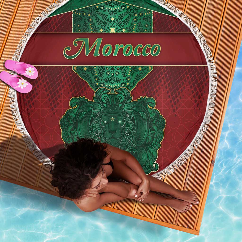 Morocco Beach Blanket Royal Lion Islam Patterns - Wonder Print Shop