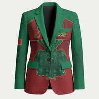 Personalized Morocco Blazer Royal Lion Islam Patterns - Wonder Print Shop