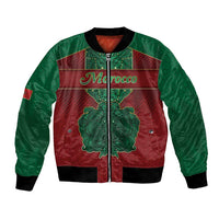 Personalized Morocco Bomber Jacket Royal Lion Islam Patterns - Wonder Print Shop