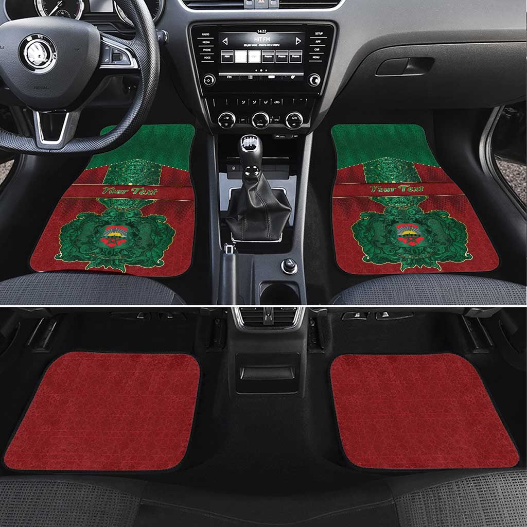 Personalized Morocco Car Mats Royal Lion Islam Patterns - Wonder Print Shop