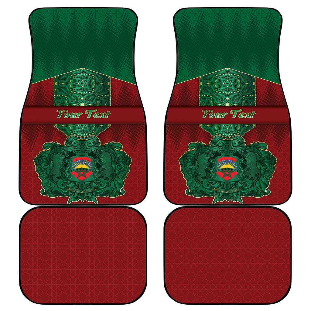 Personalized Morocco Car Mats Royal Lion Islam Patterns - Wonder Print Shop
