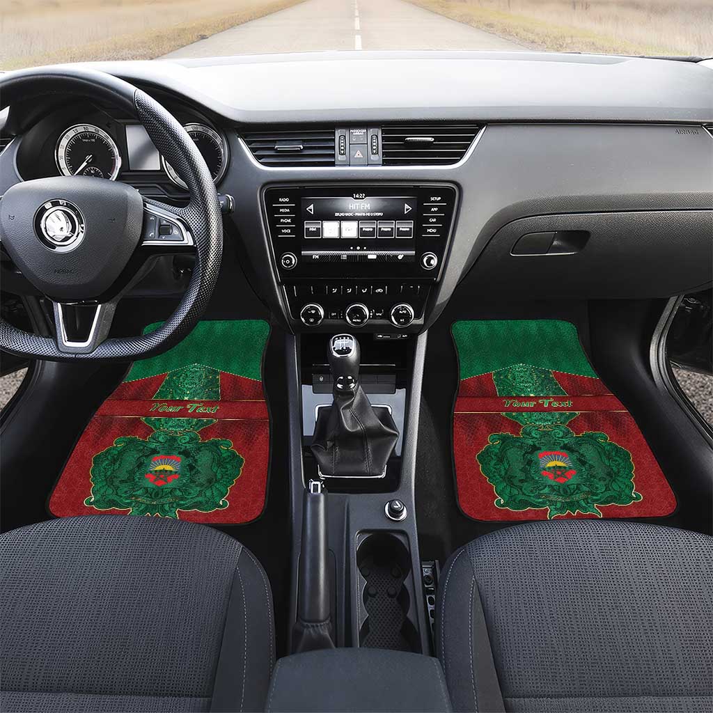 Personalized Morocco Car Mats Royal Lion Islam Patterns - Wonder Print Shop