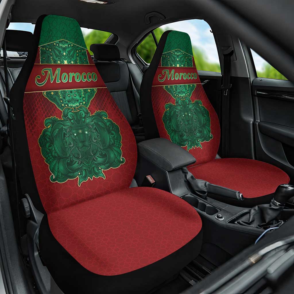 Morocco Car Seat Cover Royal Lion Islam Patterns - Wonder Print Shop
