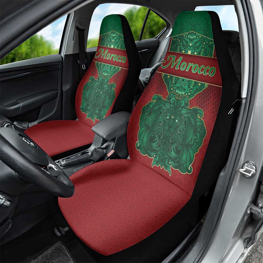 Morocco Car Seat Cover Royal Lion Islam Patterns - Wonder Print Shop