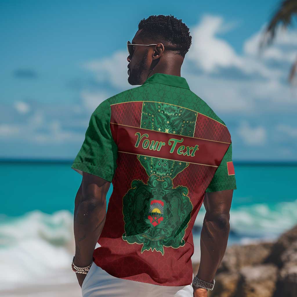 Personalized Morocco Hawaiian Shirt Royal Lion Islam Patterns - Wonder Print Shop
