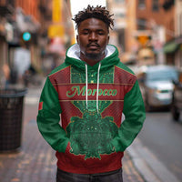 Personalized Morocco Hoodie Royal Lion Islam Patterns - Wonder Print Shop
