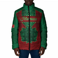 Personalized Morocco Padded Jacket Royal Lion Islam Patterns - Wonder Print Shop