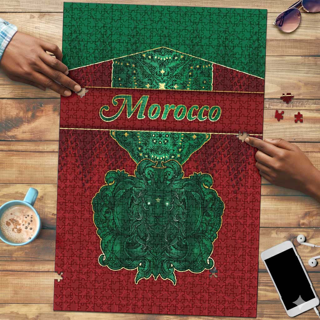 Morocco Puzzle Royal Lion Islam Patterns - Wonder Print Shop