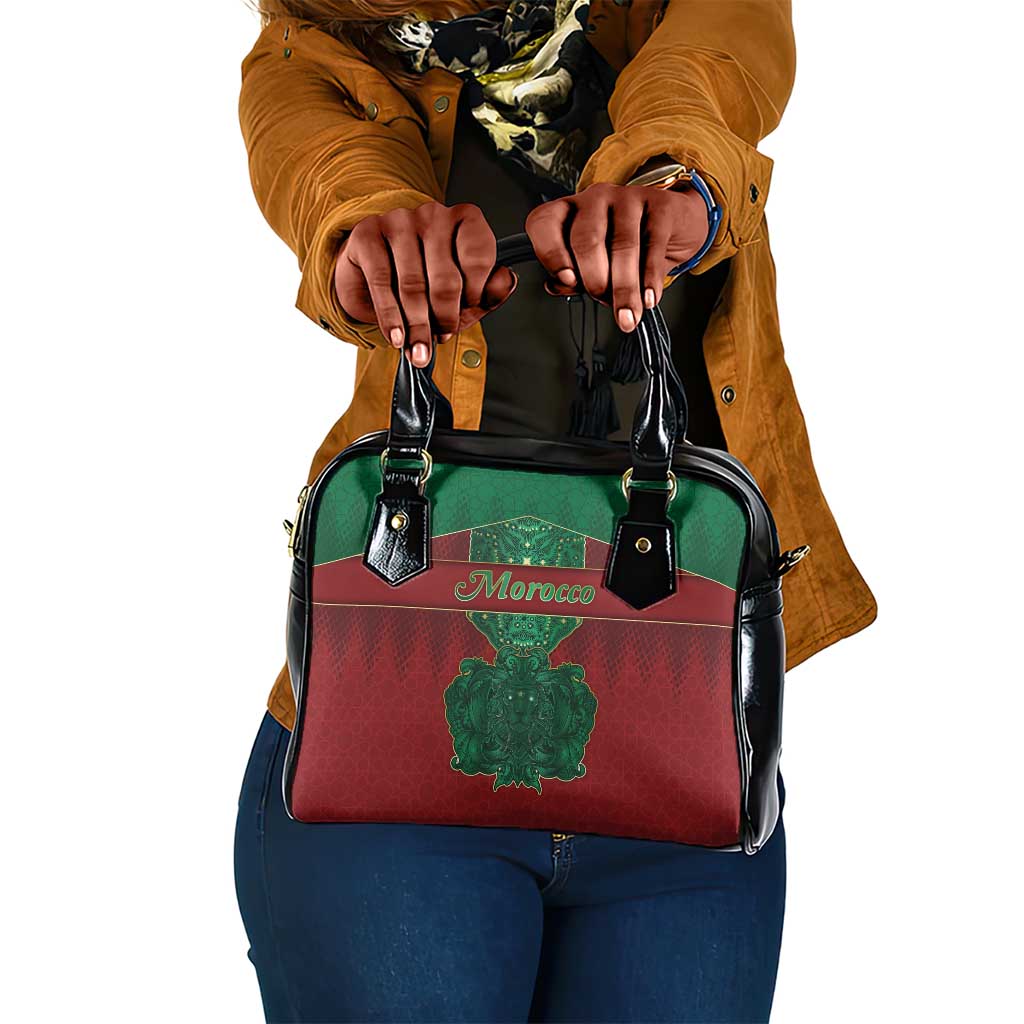 Morocco Shoulder Handbag Royal Lion Islam Patterns - Wonder Print Shop