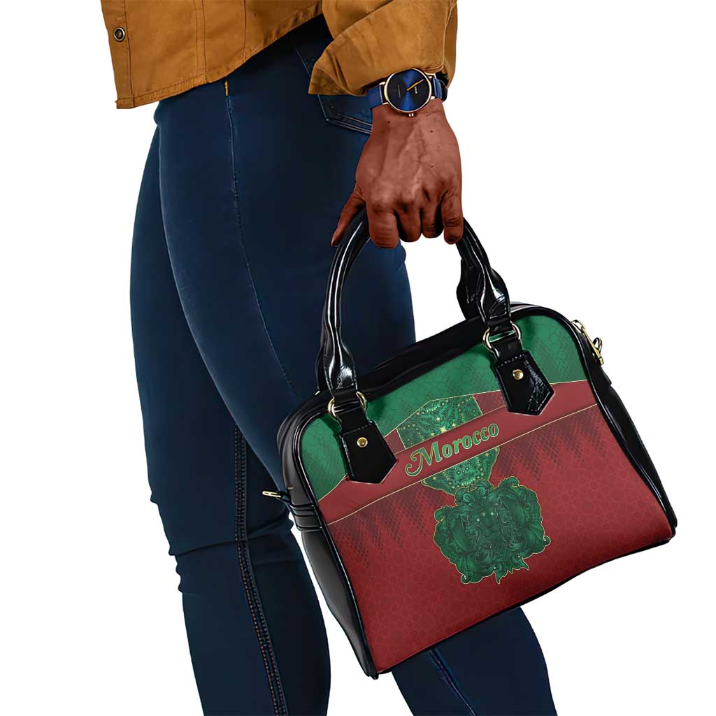 Morocco Shoulder Handbag Royal Lion Islam Patterns - Wonder Print Shop