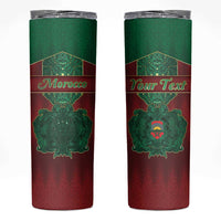 Personalized Morocco Skinny Tumbler Royal Lion Islam Patterns - Wonder Print Shop
