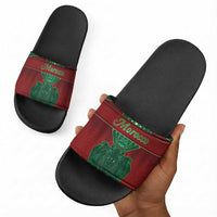 Morocco Slide Sandals Royal Lion Islam Patterns - Wonder Print Shop