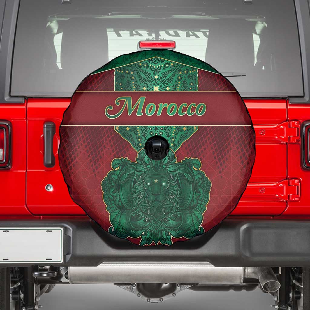 Morocco Spare Tire Cover Royal Lion Islam Patterns - Wonder Print Shop