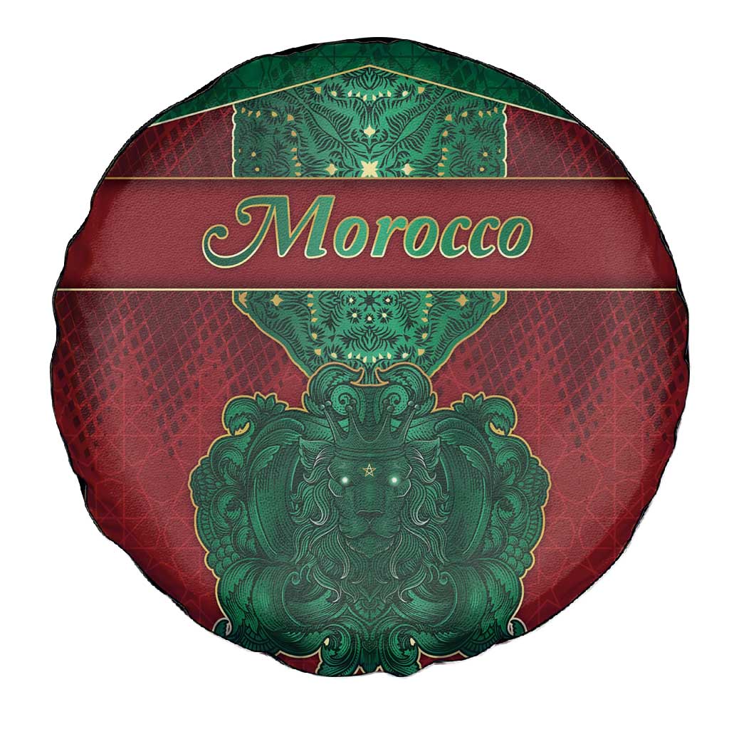 Morocco Spare Tire Cover Royal Lion Islam Patterns - Wonder Print Shop