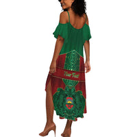 Personalized Morocco Summer Maxi Dress Royal Lion Islam Patterns - Wonder Print Shop