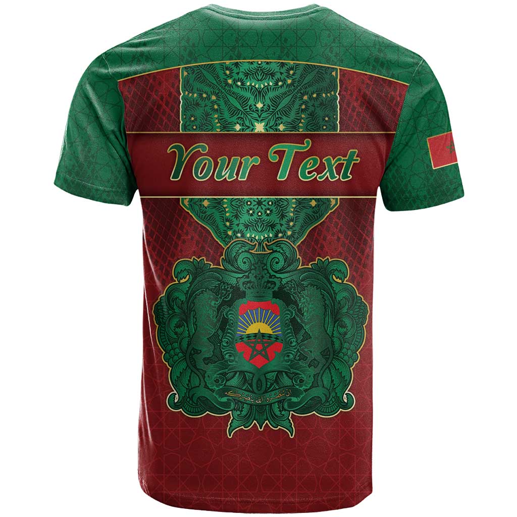 Personalized Morocco T shirt Royal Lion Islam Patterns - Wonder Print Shop