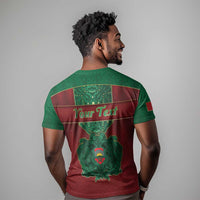 Personalized Morocco T shirt Royal Lion Islam Patterns - Wonder Print Shop