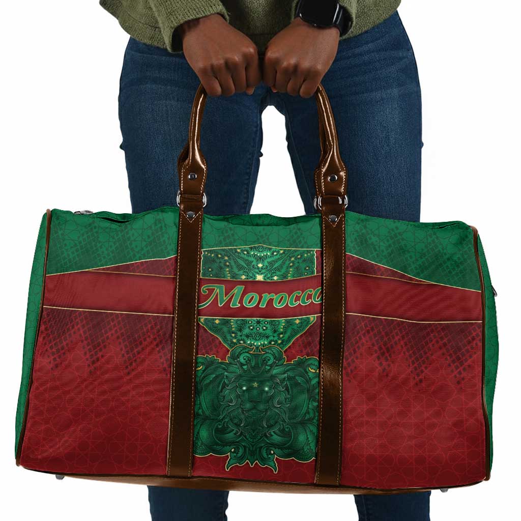 Morocco Travel Bag Royal Lion Islam Patterns - Wonder Print Shop