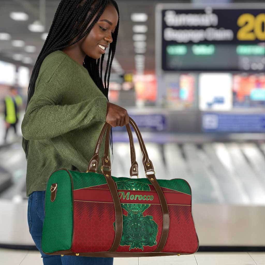 Morocco Travel Bag Royal Lion Islam Patterns - Wonder Print Shop