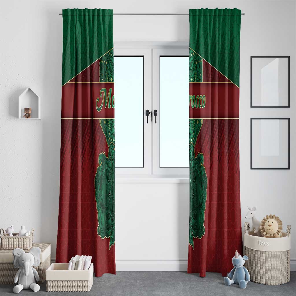 Morocco Window Curtain Royal Lion Islam Patterns - Wonder Print Shop