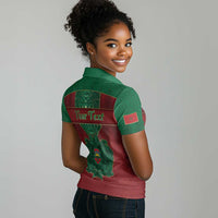 Personalized Morocco Women Polo Shirt Royal Lion Islam Patterns - Wonder Print Shop