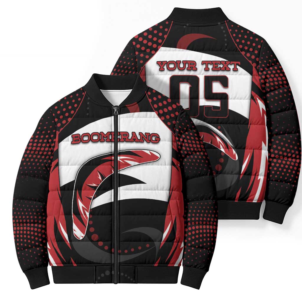 Custom Boomerang Bomber Puffer Jacket Unique Style