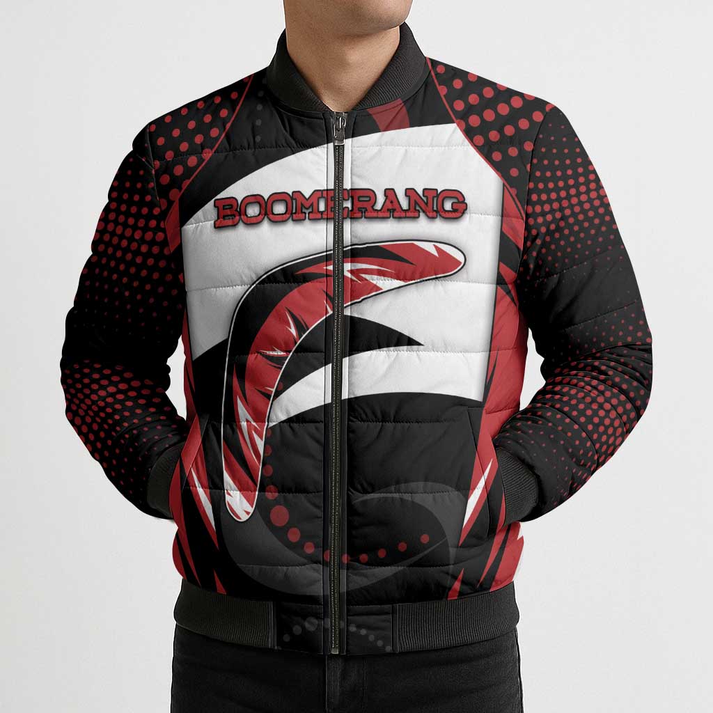 Custom Boomerang Bomber Puffer Jacket Unique Style