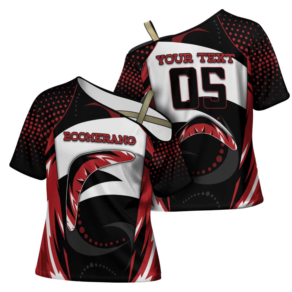Custom Boomerang Cross Shoulder Shirt Unique Style