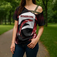 Custom Boomerang Cross Shoulder Shirt Unique Style