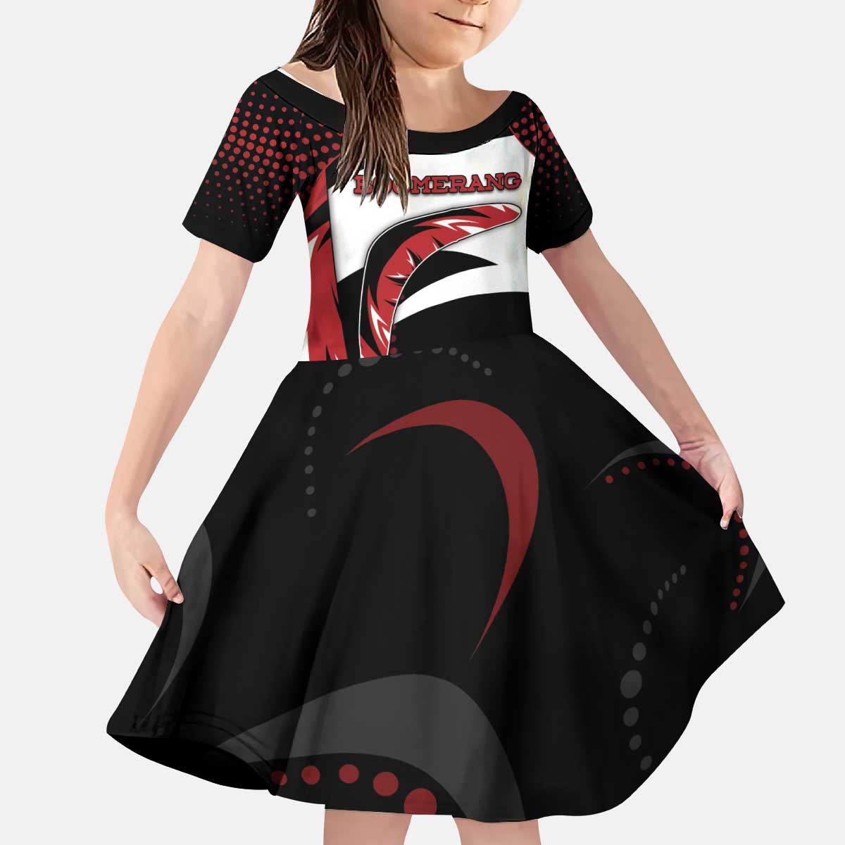Custom Boomerang Kid Short Sleeve Dress Unique Style