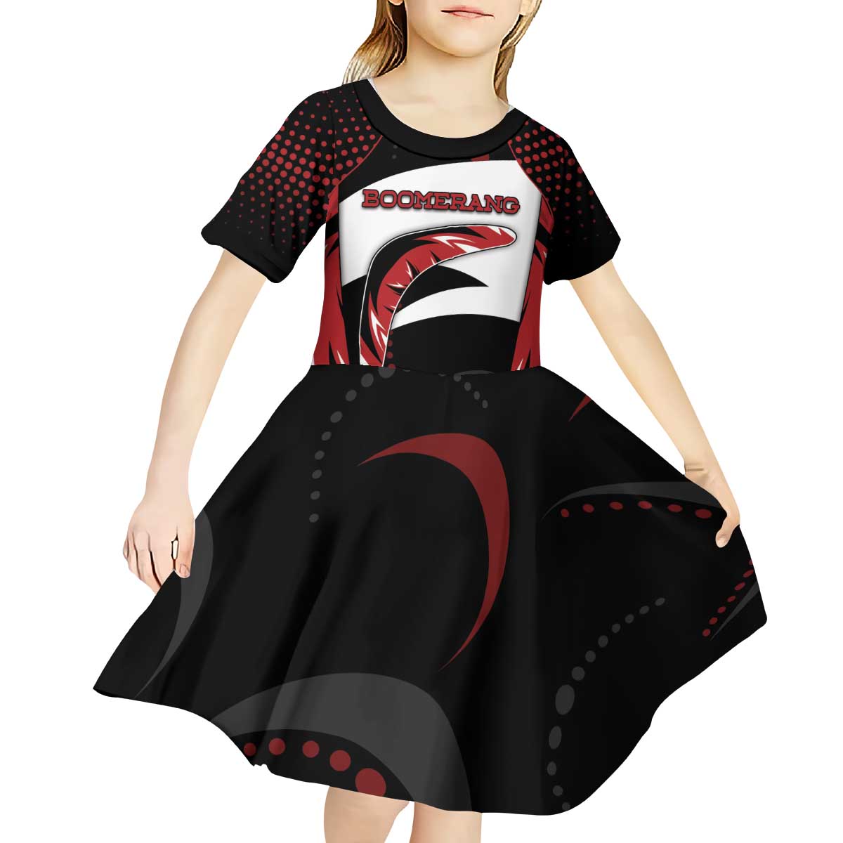 Custom Boomerang Kid Short Sleeve Dress Unique Style