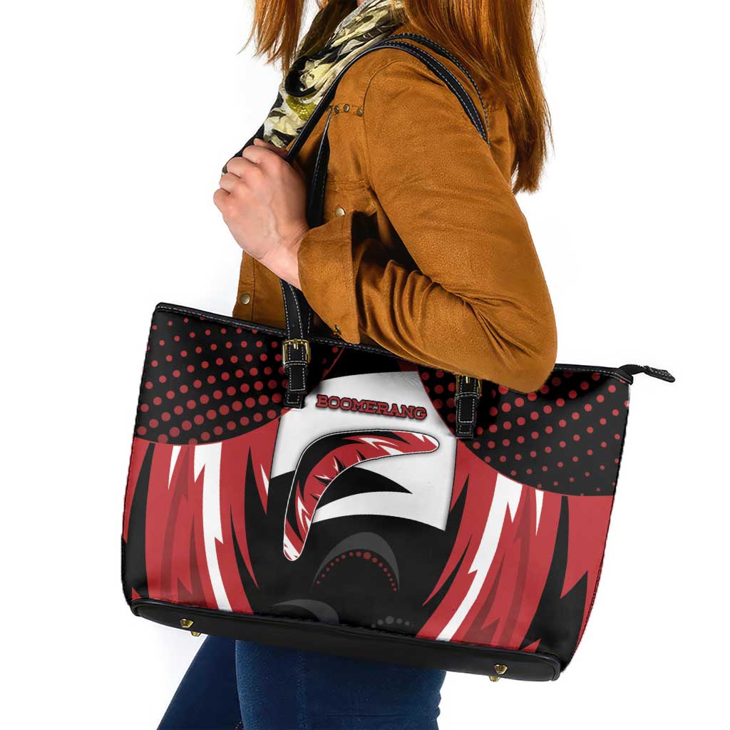 Boomerang Leather Tote Bag Unique Style