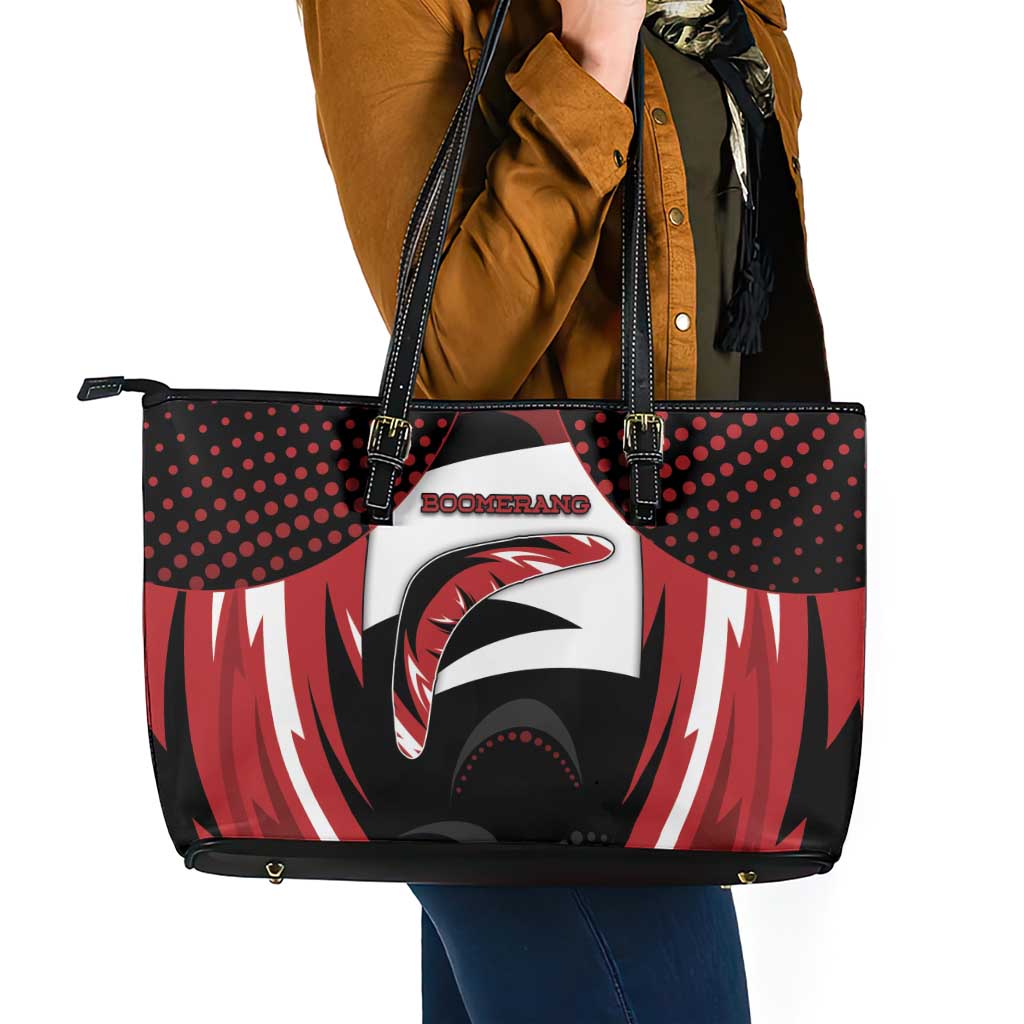 Boomerang Leather Tote Bag Unique Style