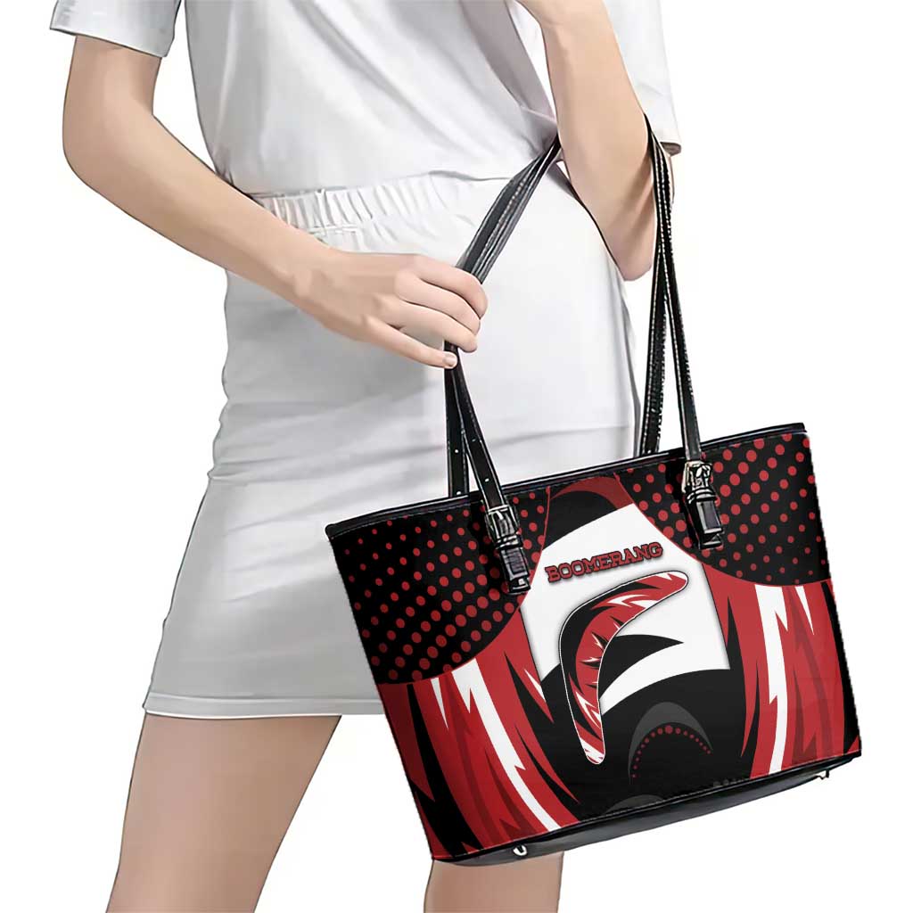 Boomerang Leather Tote Bag Unique Style