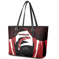 Boomerang Leather Tote Bag Unique Style